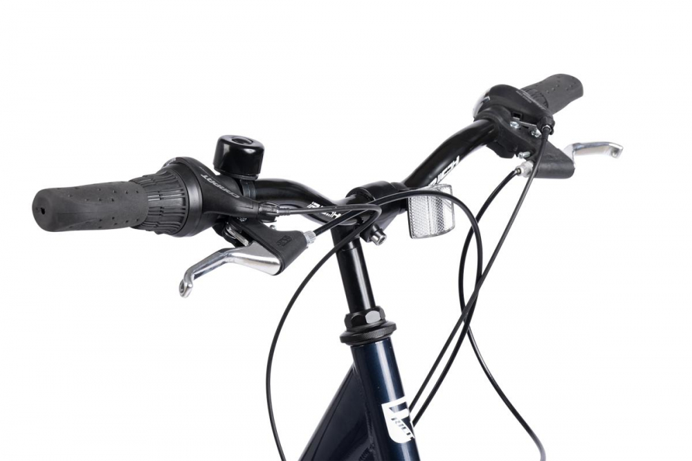 Bicicleta Rich R2632A Albastru City Classic, 21 viteze, roti 26 inch, frane V-Brake, greutate suportata 120 kg - 6
