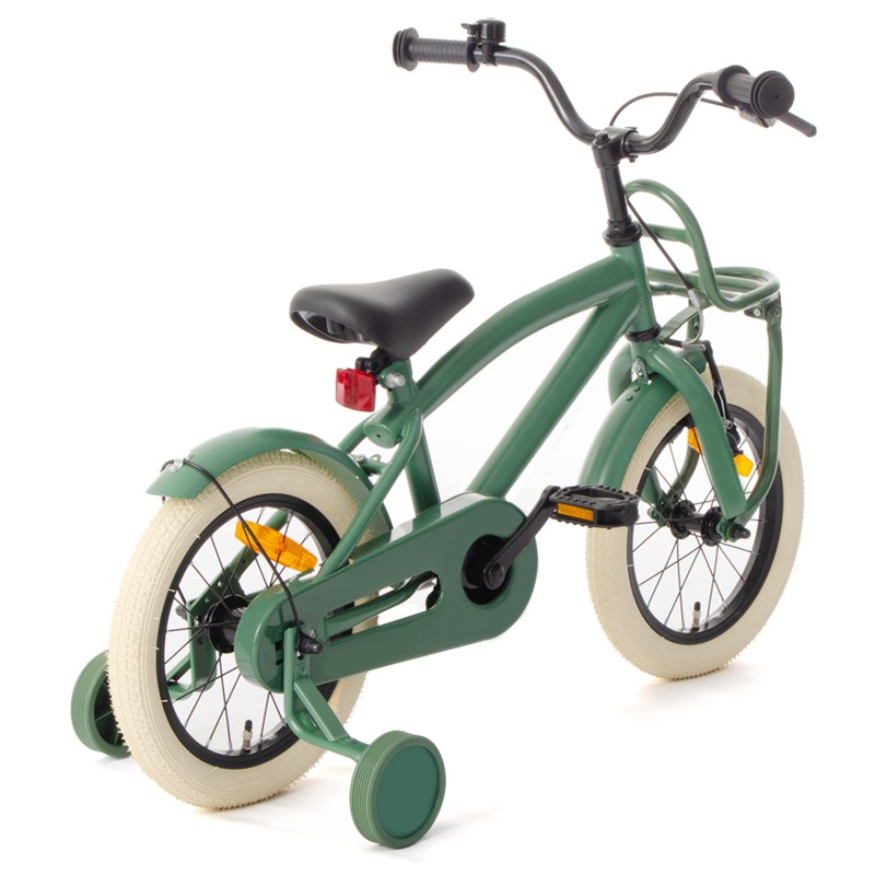 Bicicleta pentru copii Procart Verde 12 inch, roti ajutatoare detasabile, frane v-brake, scaun si ghidon reglabile - 5