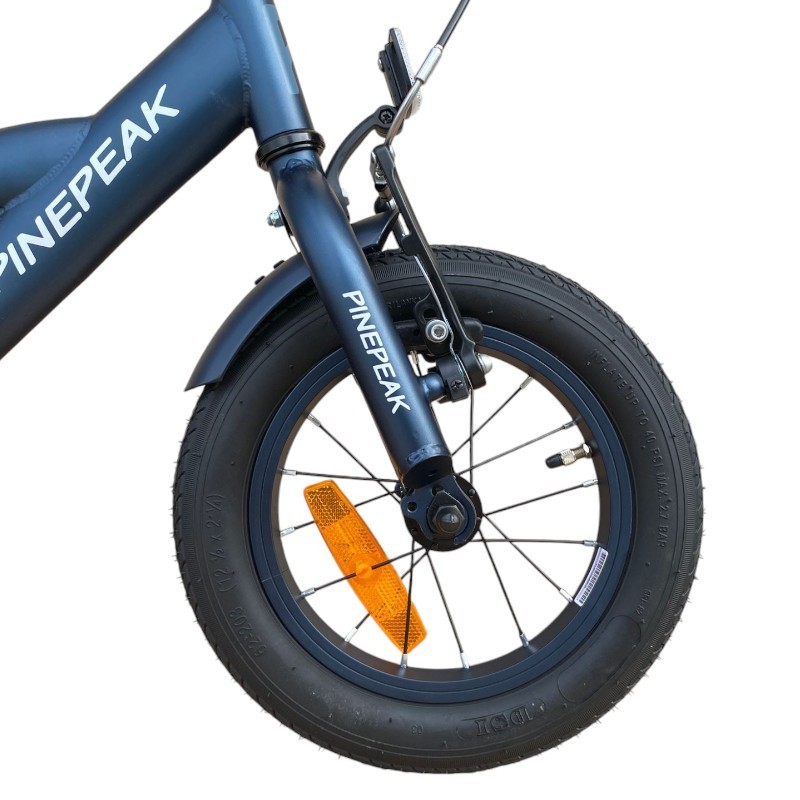 Bicicleta pentru copii Procart Albastru cadru din otel, roti 12 inch, reglare inaltime, frana v-brake, stop si far, roti ajutatoare - 3