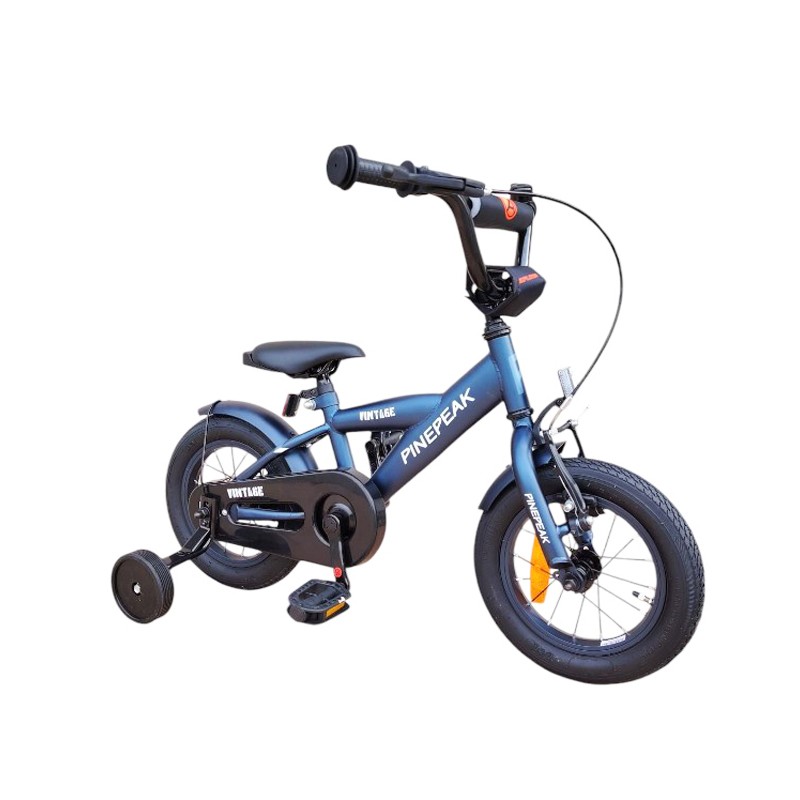 Bicicleta pentru copii Procart Albastru cadru din otel, roti 12 inch, reglare inaltime, frana v-brake, stop si far, roti ajutatoare - 5
