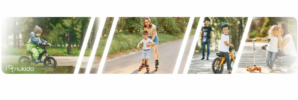 Bicicleta fara pedale pentru copii Nukido Light Flee Albastru 87x39x54 cm,de la 2ani, roti EVA,sezut moale cu inaltime reglabila intre 35-41 cm,cadru rezistent,manere cauciucate ergonomice cu opritori - 5