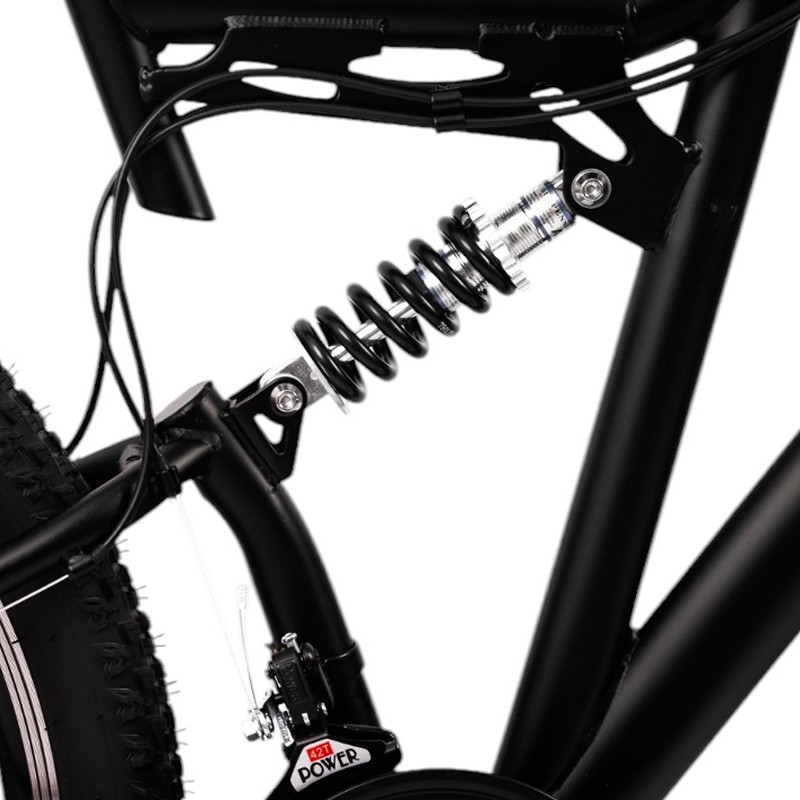 Bicicleta Procart MTB Rosu full suspension, 26 inch, 21 viteze, sistem de franare pe disc, cadru otel - 1 | YEO