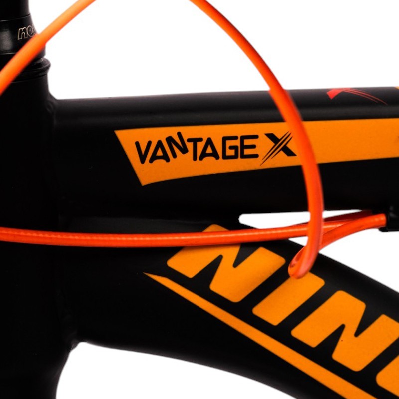 Bicicleta MTB Negru-Portocaliu roti 27.5 inch, 21 viteze, schimbator shimano, frane pe disc - 2 | YEO