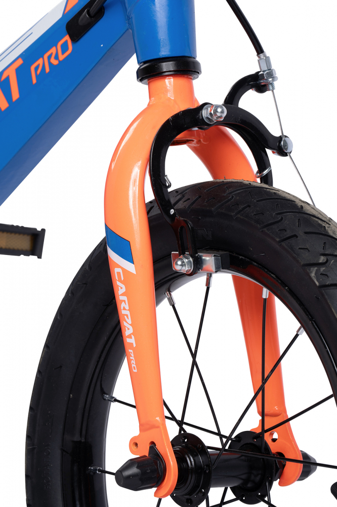 Bicicleta pentru copii Carpat PRO C14122B AlbastruPortocaliu, roti 14 inch, inaltime utilizator 75-100 cm, greutate suportata 50 kg - 2 | YEO