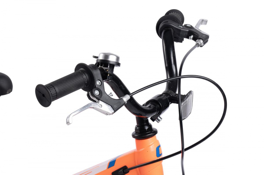 Bicicleta pentru copii Carpat PRO C14122B PortocaliuAlbastru, roti 14 inch, inaltime utilizator 75-100 cm, greutate suportata 50 kg - 1 | YEO