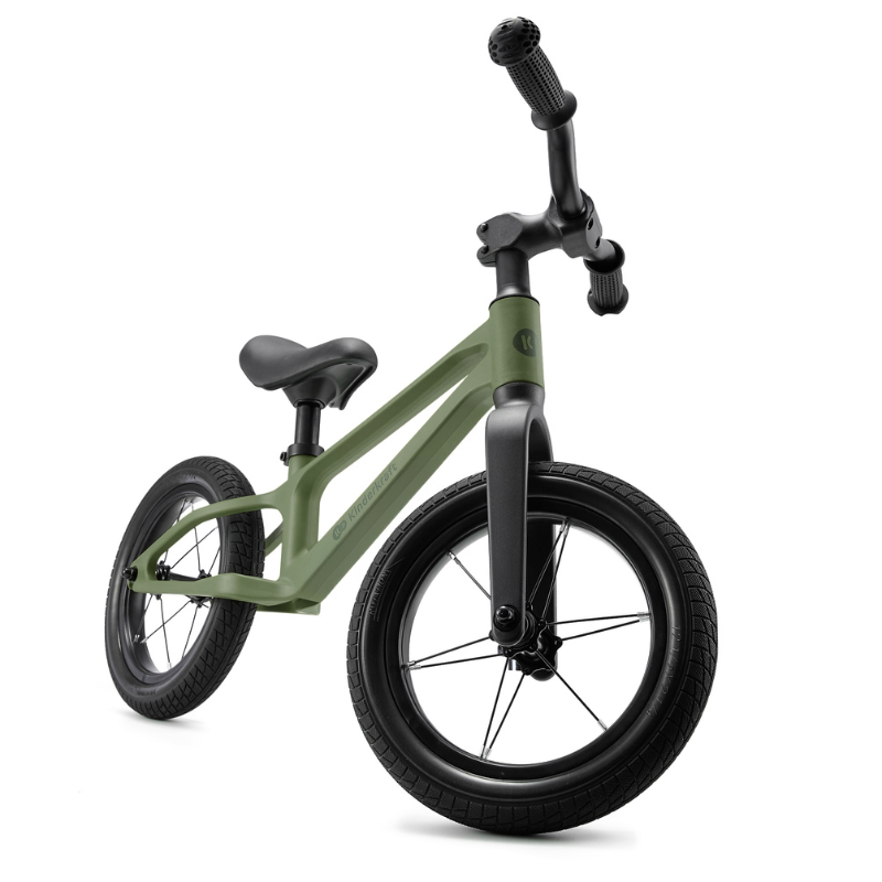 Bicicleta pentru copii Kinderkraft Eter Green fara pedale, roti 12 inch, scaun ergonomic reglabil, greutate admisa 35 kg - 1 | YEO