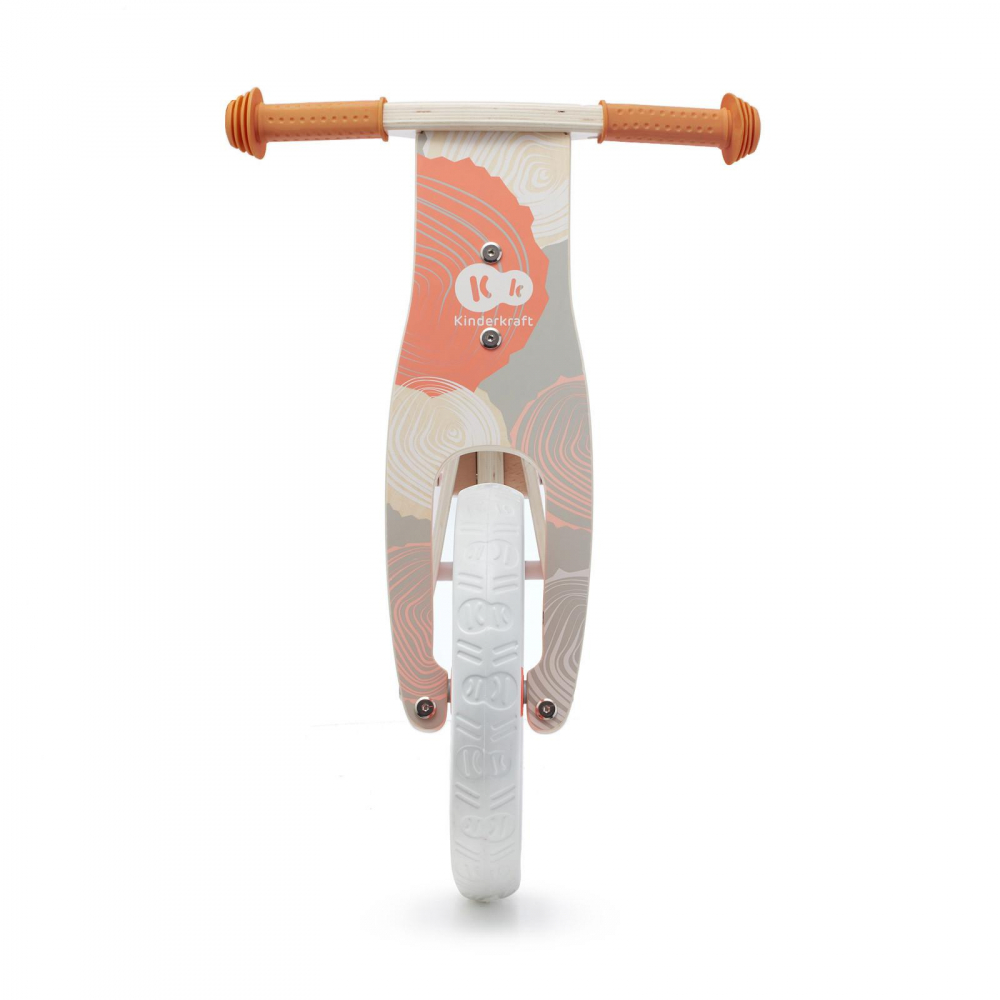 Bicicleta pentru copii Kinderkraft Runner Coral din lemn, roti 12 inch din spuma EVA, greutate admisa 35 kg - 4