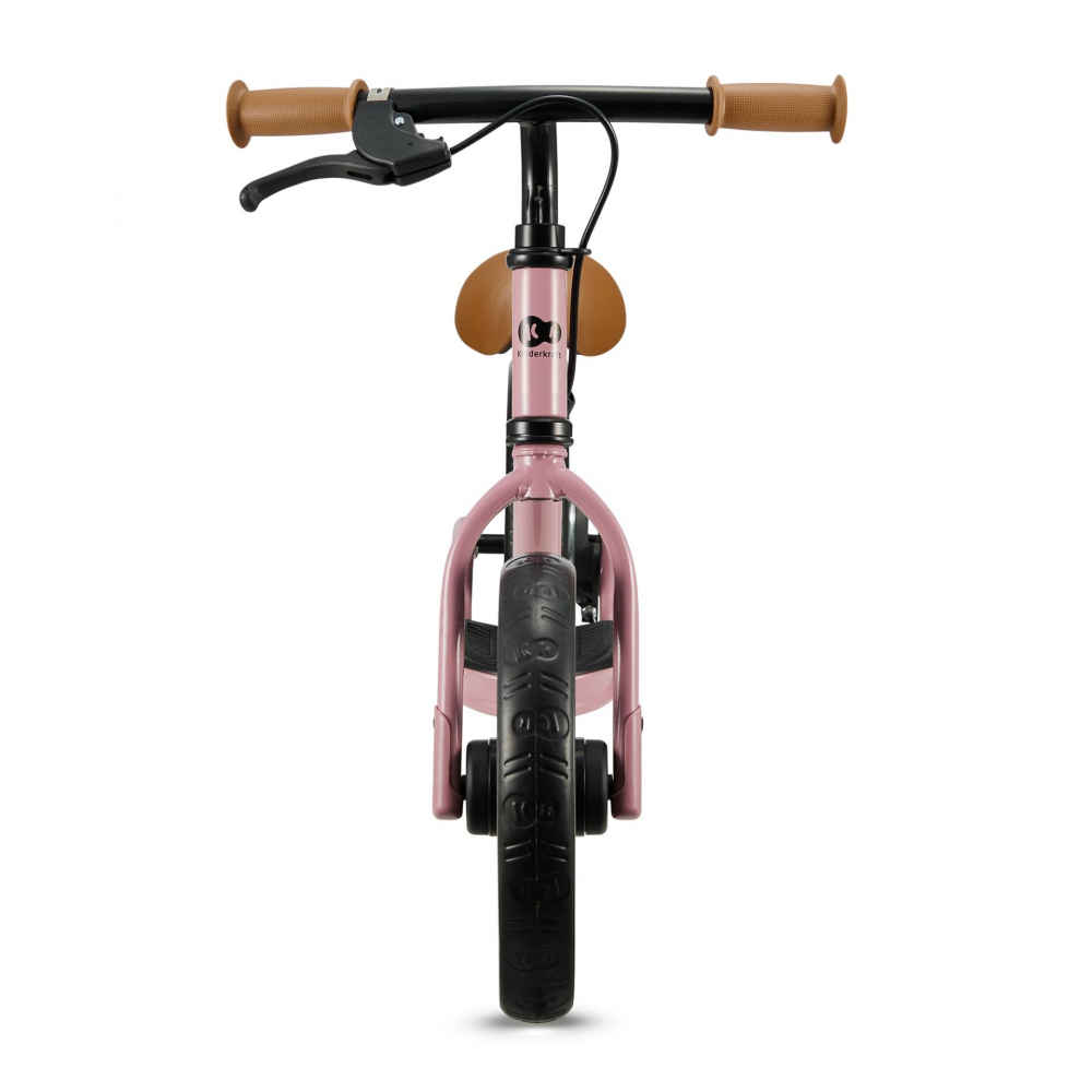 Bicicleta pentru copii Kinderkraft Space Dark Pink fara pedale, cu suport picioare, frana de mana, greutate admisa 35 kg - 1 | YEO