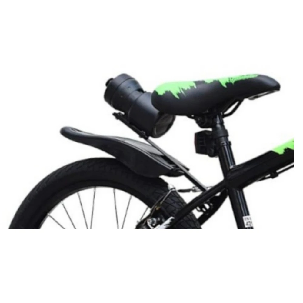 Bicicleta pentru copii Novokids SplendOr Boom PRO Edition Verde Cu bidon pentru apa, Roti 18 inch, Greutate admisa 50 kg, Cadru din otel, Roti ajutatoare detasabile, Ghidon reglabil pe inaltime - 2
