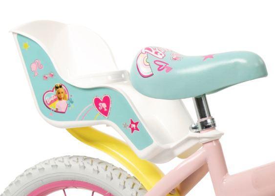 Bicicleta pentru copii Toimsa Barbie 16 inch cu roti ajutatoare, cos frontal si scaun pentru papusi - 2 | YEO