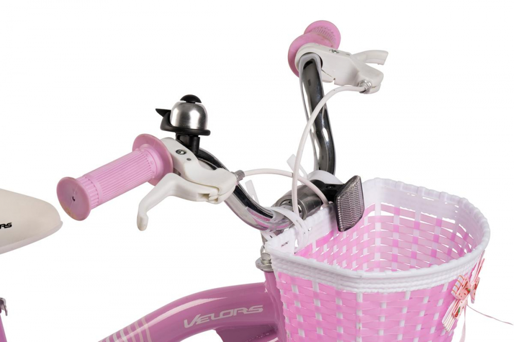 Bicicleta pentru copii Velors V1404B roz, roti 14 inch, inaltime utilizator 90-105 cm, greutate suportata 80 kg - 1 | YEO
