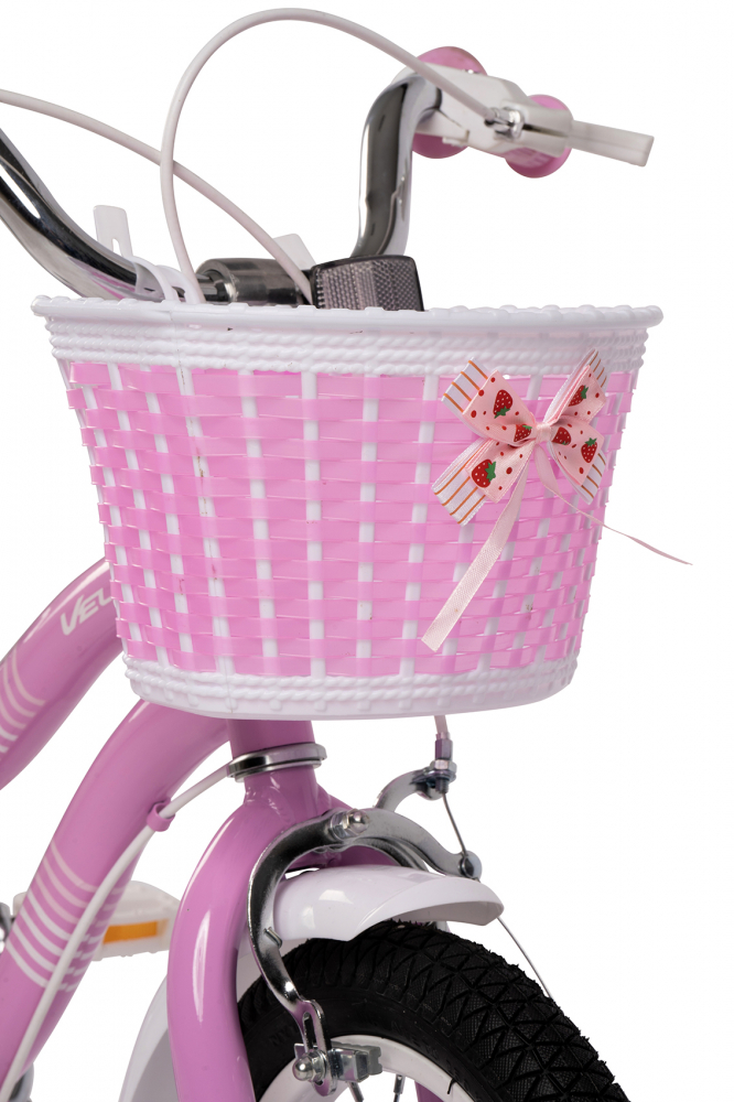 Bicicleta pentru copii Velors V1404B roz, roti 14 inch, inaltime utilizator 90-105 cm, greutate suportata 80 kg - 3