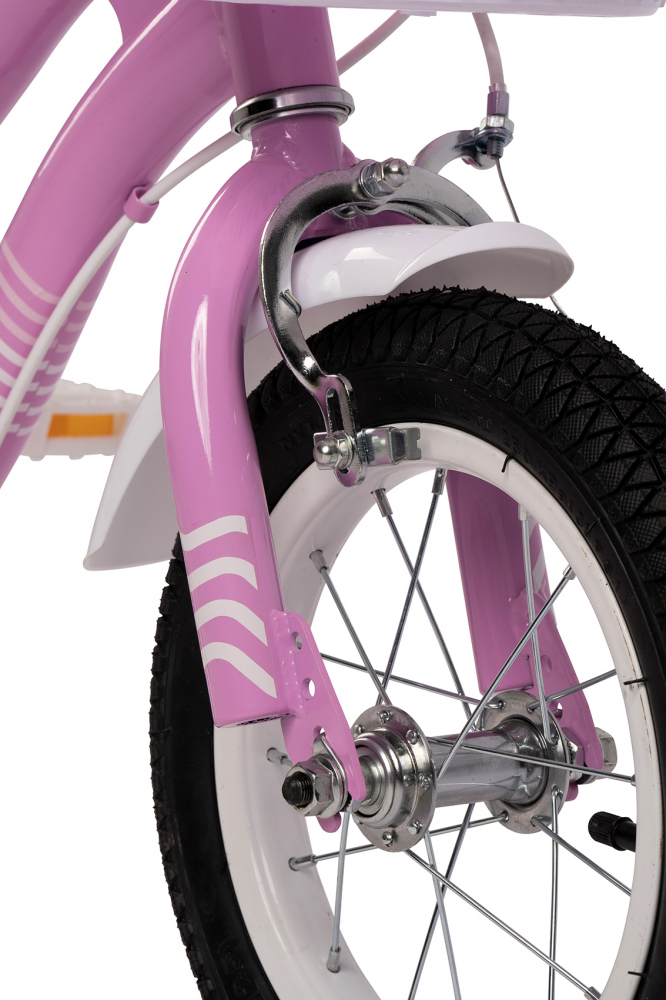 Bicicleta pentru copii Velors V1404B roz, roti 14 inch, inaltime utilizator 90-105 cm, greutate suportata 80 kg - 4