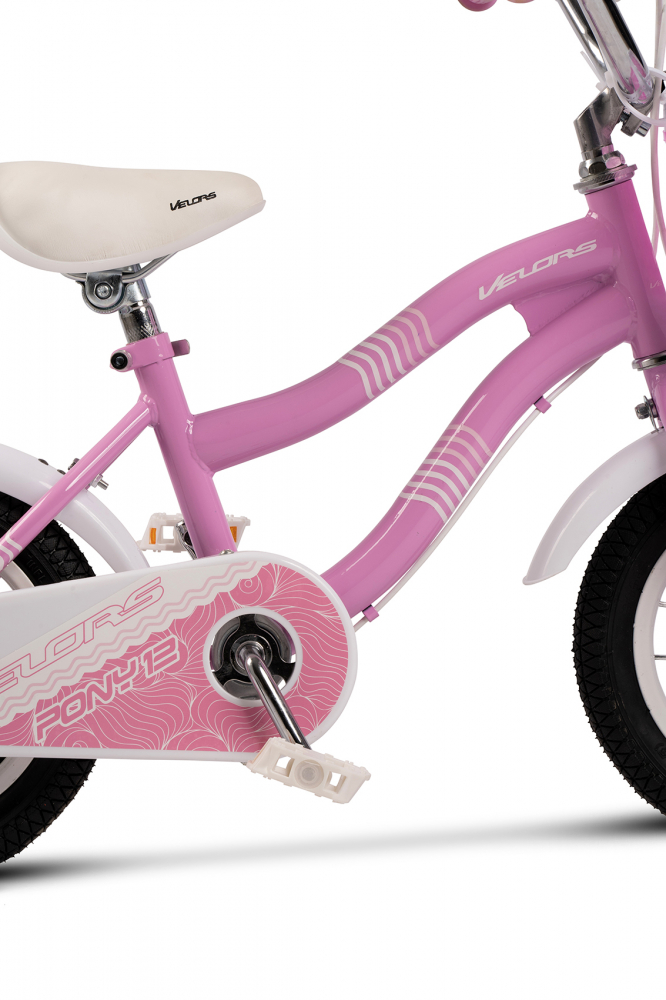 Bicicleta pentru copii Velors V1404B roz, roti 14 inch, inaltime utilizator 90-105 cm, greutate suportata 80 kg - 6