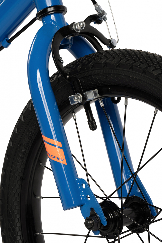 Bicicleta pentru copii Velors V1603B AlbastruPortocaliu, roti 16 inch, inaltime utilizator 100-115 cm, greutate suportata 60 kg - 1 | YEO
