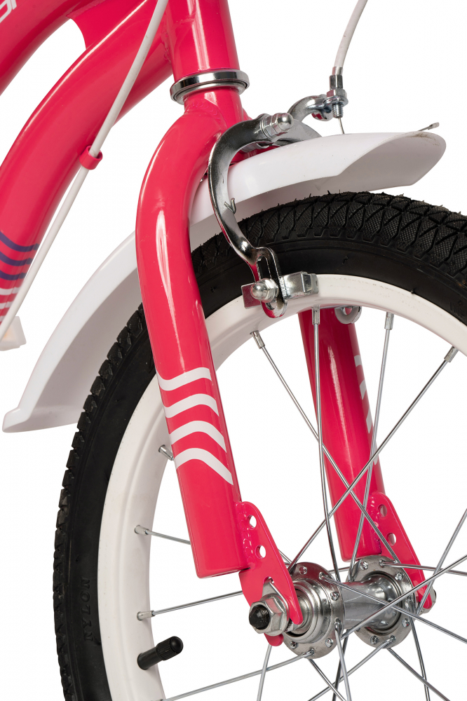 Bicicleta pentru copii Velors V1804B Fucsia, roti 18 inch, inaltime utilizator 115-125 cm, greutate produs 60 kg - 1 | YEO