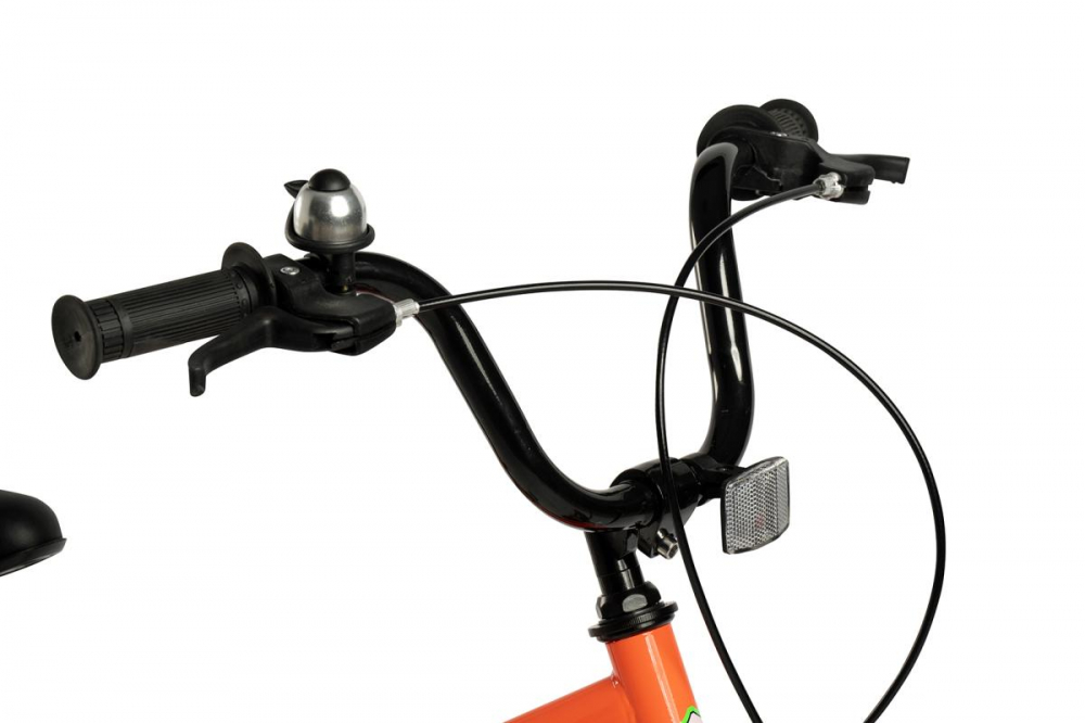 Bicicleta pentru copii Velors V2003B PortocaliuVerde, roti 20 inch, inaltime utilizator 120-135 cm, greutate suportata 80 kg - 1 | YEO