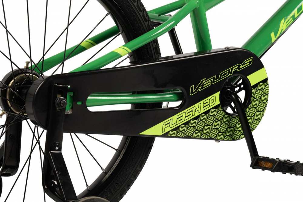 Bicicleta pentru copii Velors V2003B VerdeNegru, roti 20 inch, inaltime utilizator 120-135 cm, greutate suportata 80 kg - 3
