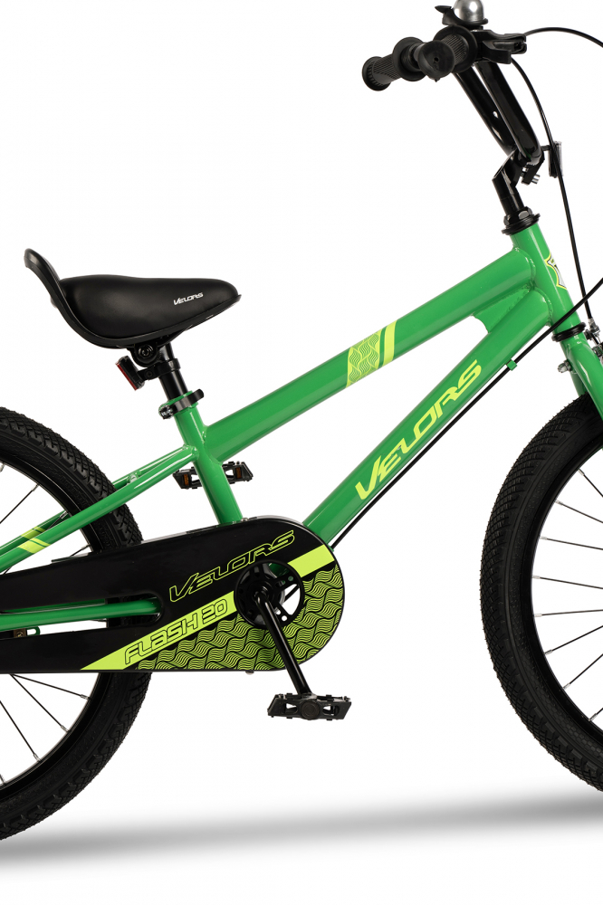 Bicicleta pentru copii Velors V2003B VerdeNegru, roti 20 inch, inaltime utilizator 120-135 cm, greutate suportata 80 kg - 4
