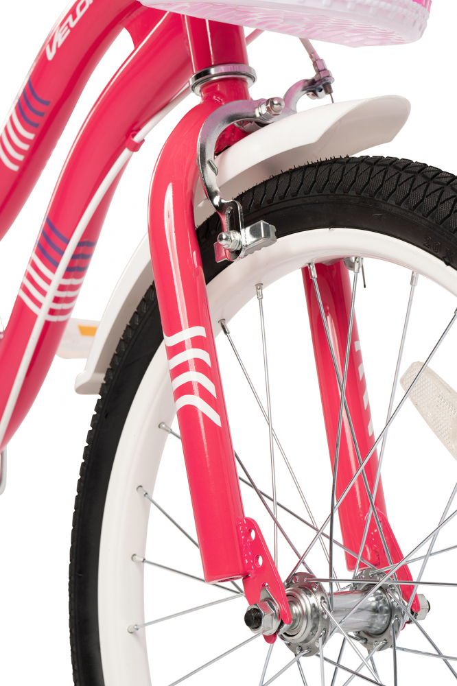 Bicicleta pentru copii Velors V2004B fucsia, roti 20 inch, inaltime utilizator 120-135 cm, greutate suportata 80 kg - 5