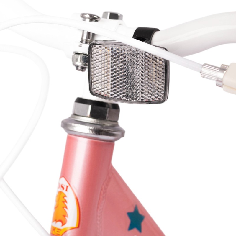 Bicicleta pentru copii Procart Unicorn Roz 12 inch, roti ajutatoare, scaun papusi, cadru otel, frane v-brake - 2 | YEO
