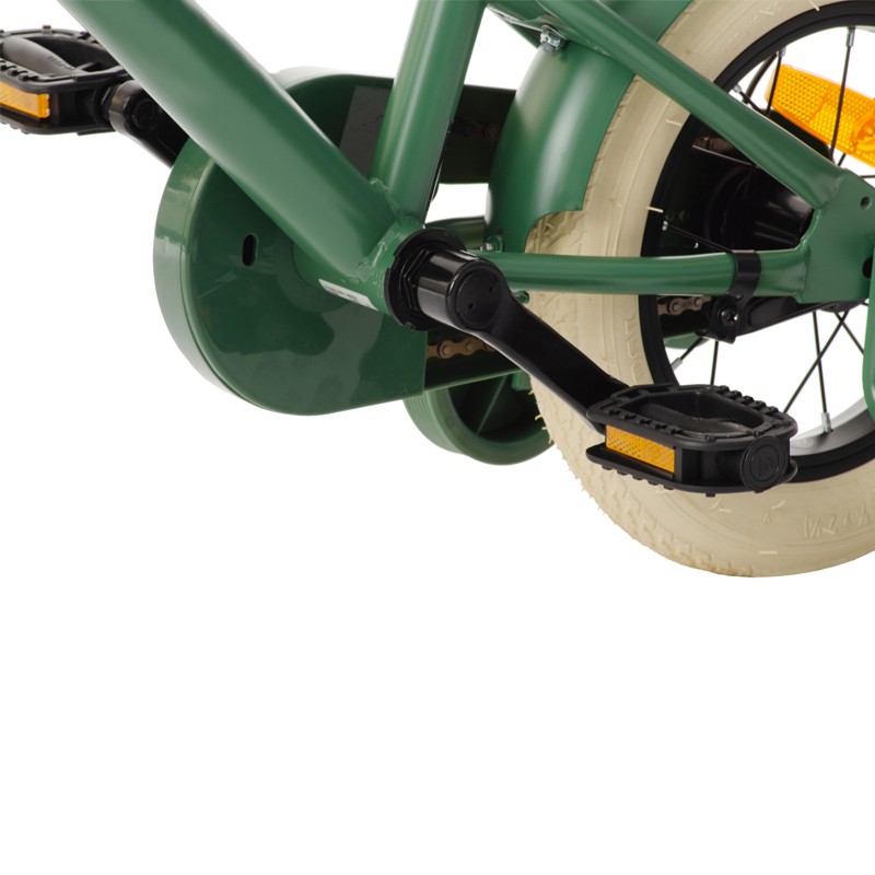 Bicicleta pentru copii Procart Verde 16 inch, reglabila pe inaltime, v-brake, cadru otel, roti ajutatoare, far si stop - 2 | YEO