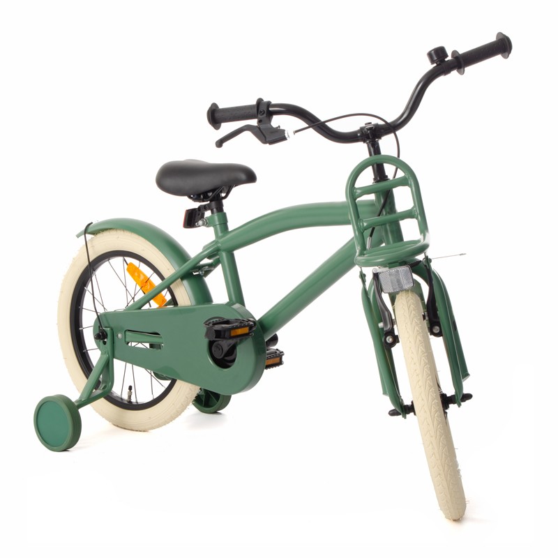 Bicicleta pentru copii Procart Verde 16 inch, reglabila pe inaltime, v-brake, cadru otel, roti ajutatoare, far si stop - 5