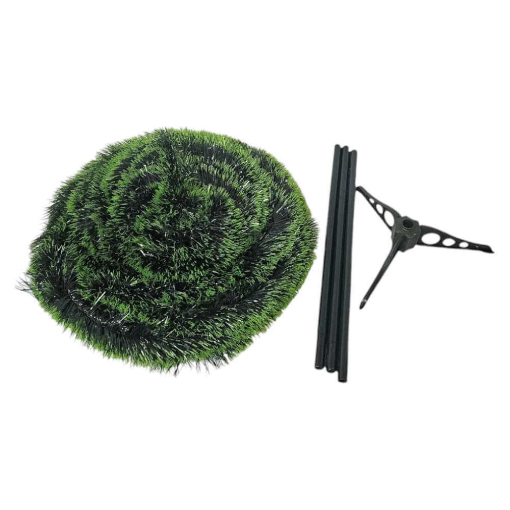 Brad artificial de Craciun pliabil ovokids Pop-up Tree Verde cu ace lungi, Inaltime 150 cm, Suport inclus, Pom de Craciun