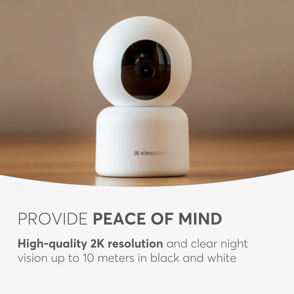 Camera video Wi-Fi KikkaBoo Arlo cu rezolutie 2K,alarma si notificari,inregistrare video,detectare si urmarire miscare,Microfon si difuzor incorporate, Vedere nocturna pana la 10metri,Live stream - 2 | YEO