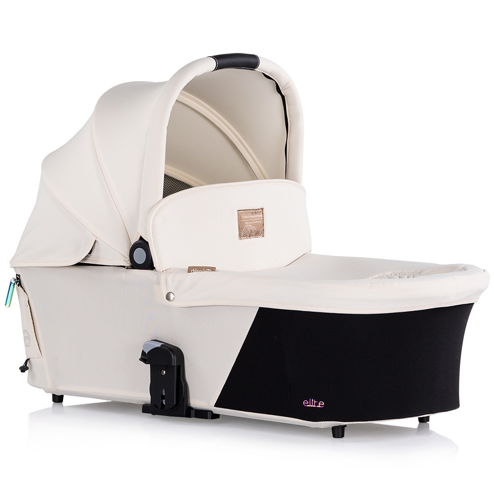Carucior pentru copii Chipolino Elite 3 in 1 biscotta cu spatar reglabil, suspensii, maner ajustabil, suport picioare reglabil si accesorii - 10