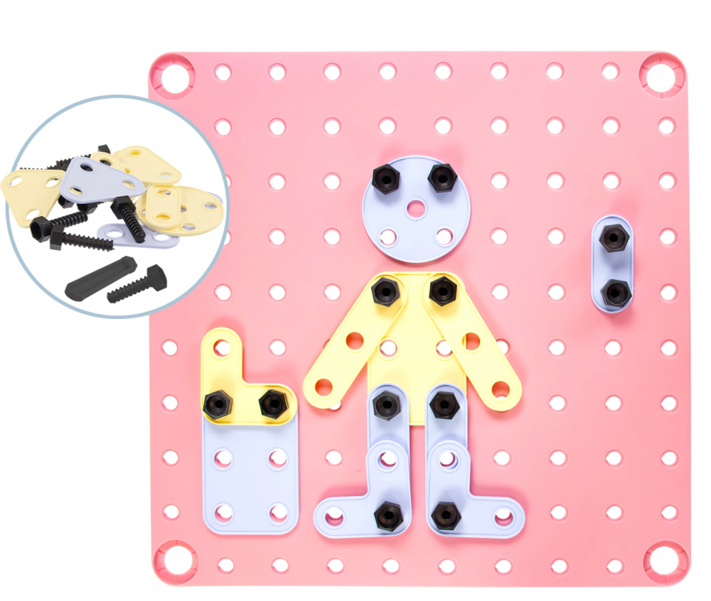 Casuta de joaca Mochtoys Smart House 12795 culori pastel 115 x 106 x 128 cm