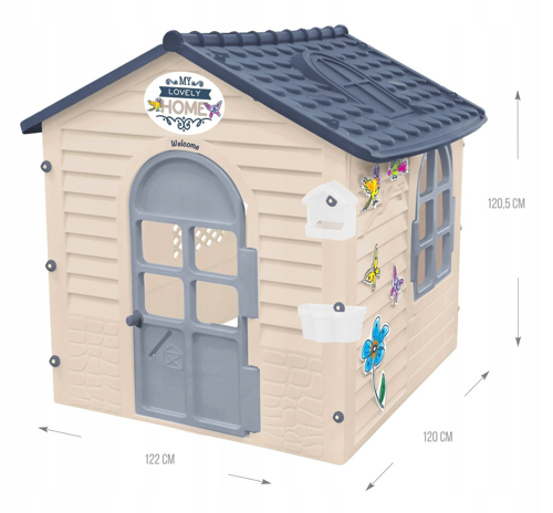 Casuta de joaca pentru copii Mochtoys Gri 122 x 120 x 120,5 cm