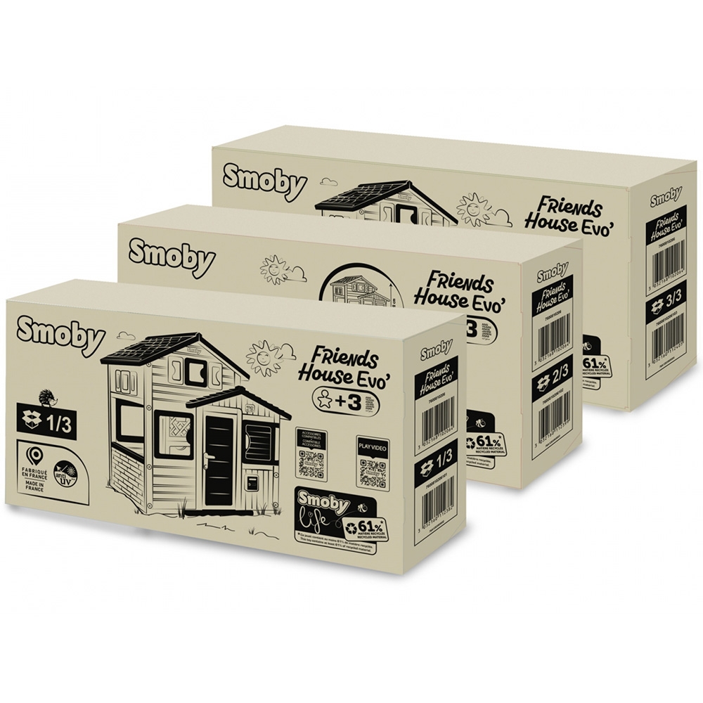Casuta pentru copii Smoby Life Friends Evo - 3 | YEO