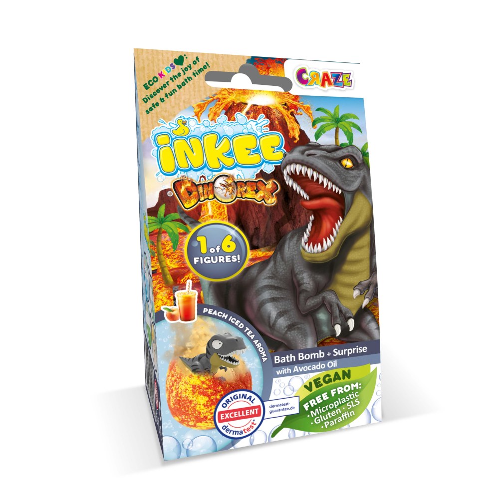 Bila de baie Inkee cu surpriza dinozaur Craze