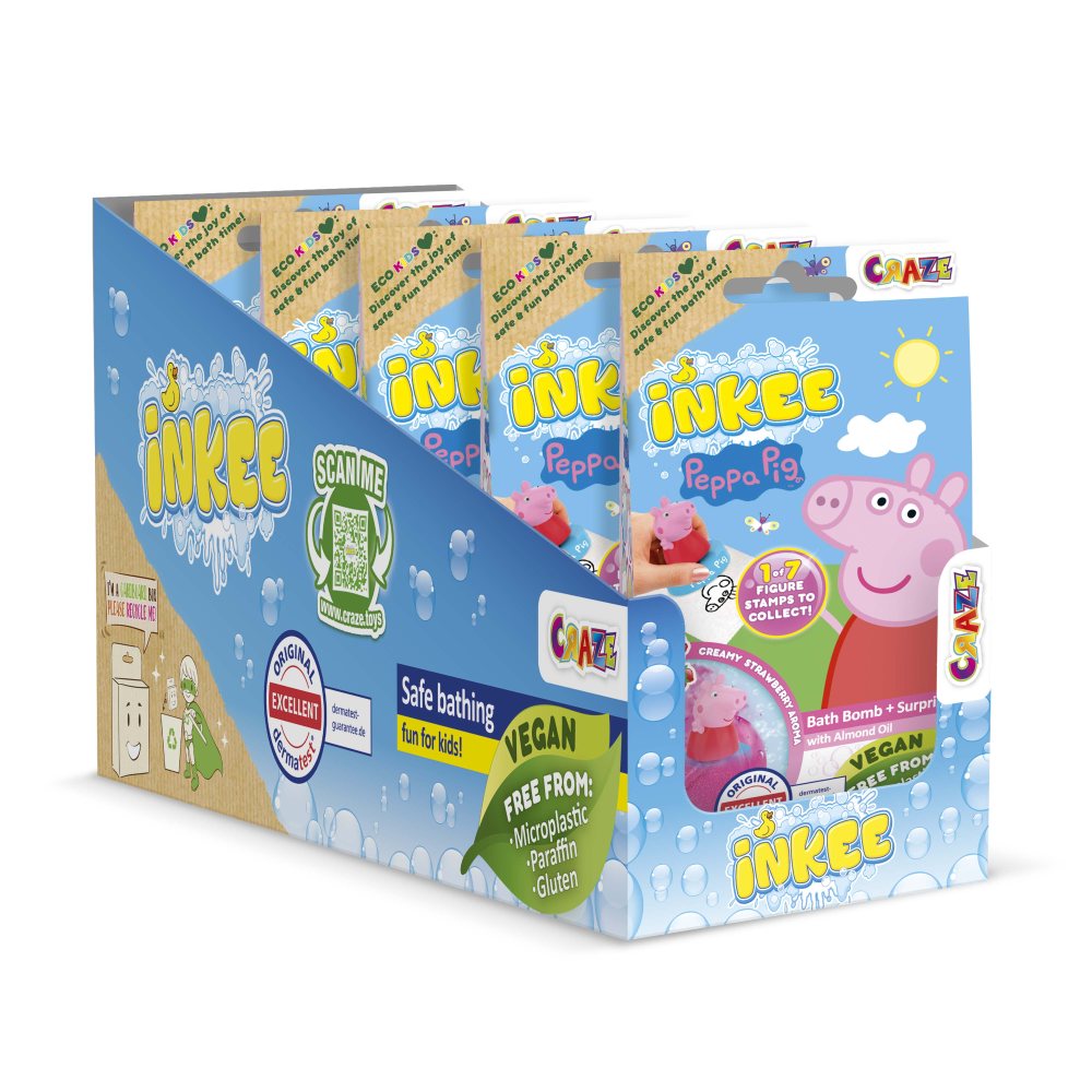 Bila de baie Inkee cu surpriza figurina stampila Peppa Pig Craze - 2 | YEO