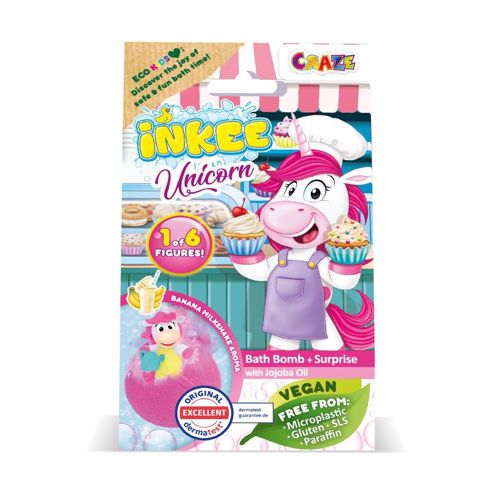 Bila de baie Inkee cu surpriza unicorn cu diferite meserii Craze - 1 | YEO