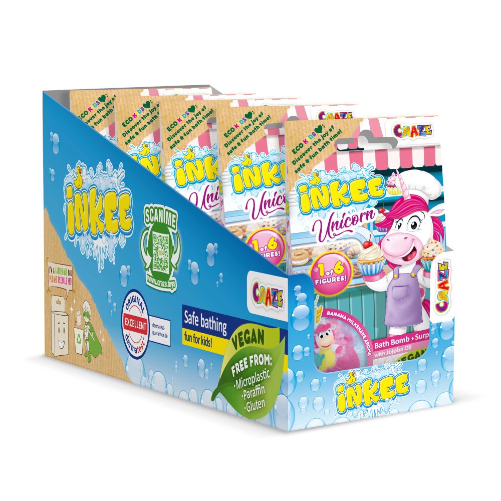 Bila de baie Inkee cu surpriza unicorn cu diferite meserii Craze - 3 | YEO