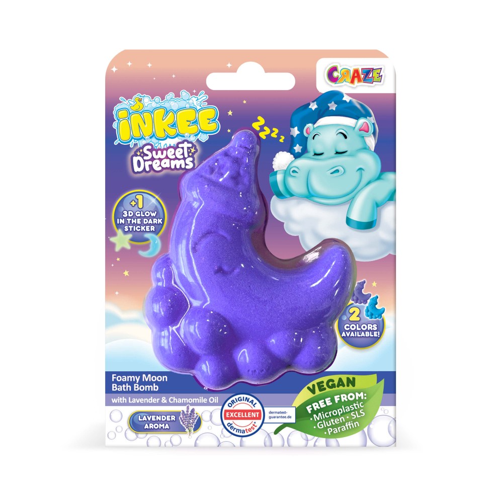 Bomba de baie spumoasa Inkee in forma de luna Craze - 1 | YEO