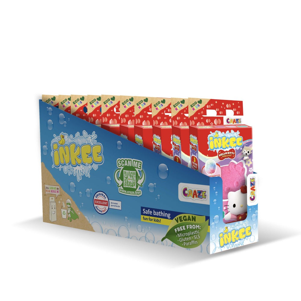 Bombe de baie Inkee 3 bucati asortate in forma de Hello Kitty Craze - 3 | YEO