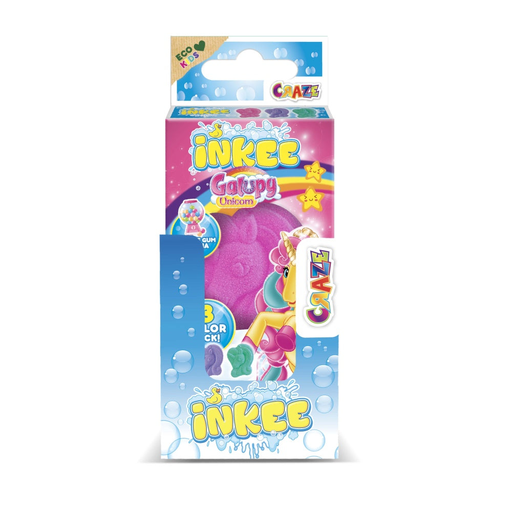 Bombe de baie Inkee 3 bucati asortate in forma de unicorn Craze - 2 | YEO
