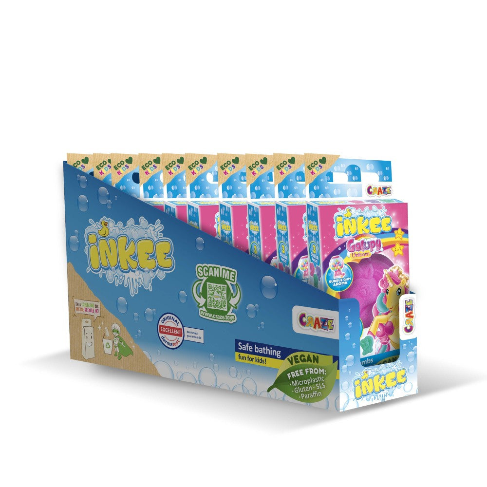 Bombe de baie Inkee 3 bucati asortate in forma de unicorn Craze - 3 | YEO