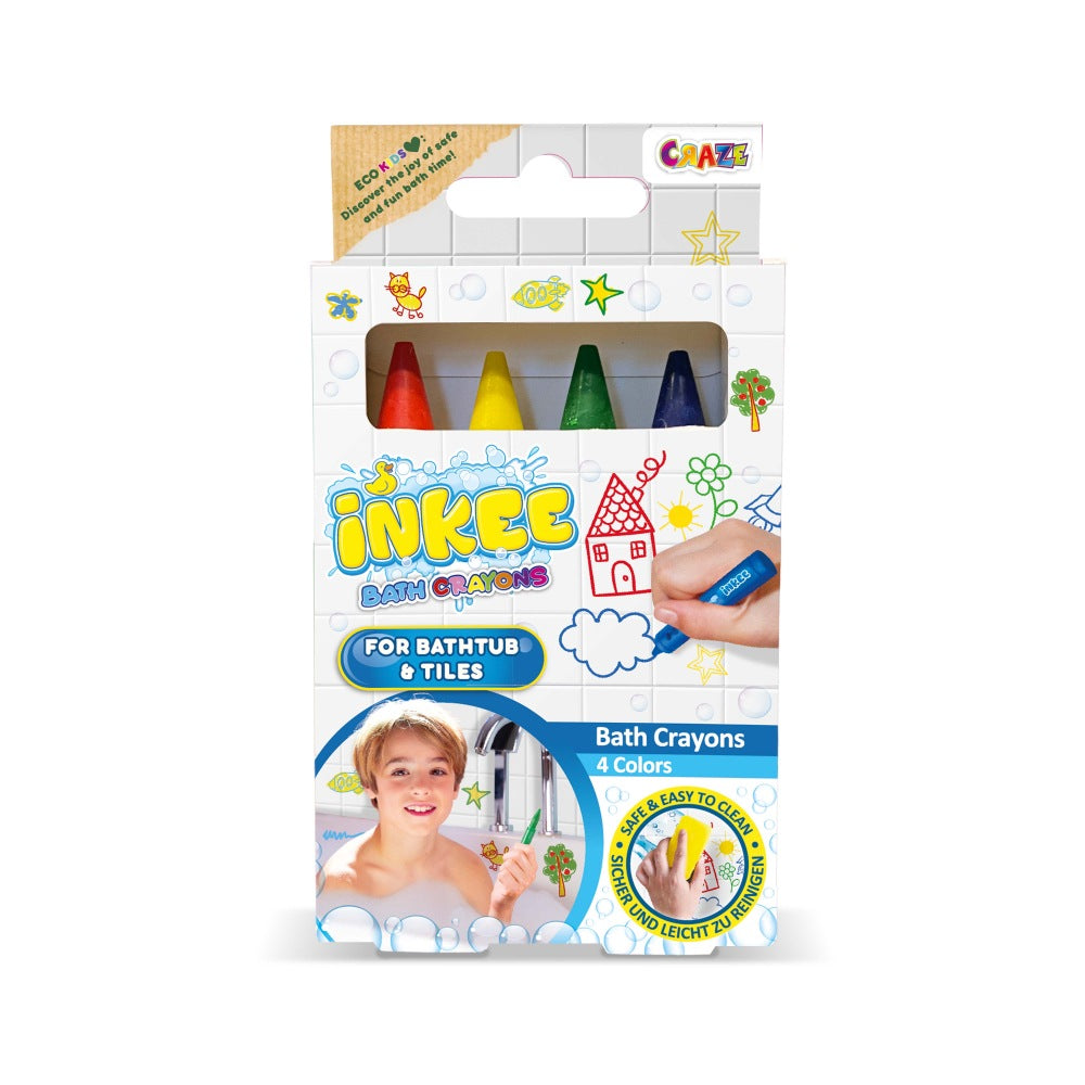 Creioane de baie Inkee  usor de curatat de pe suprafetele ceramice 4 bucati Craze