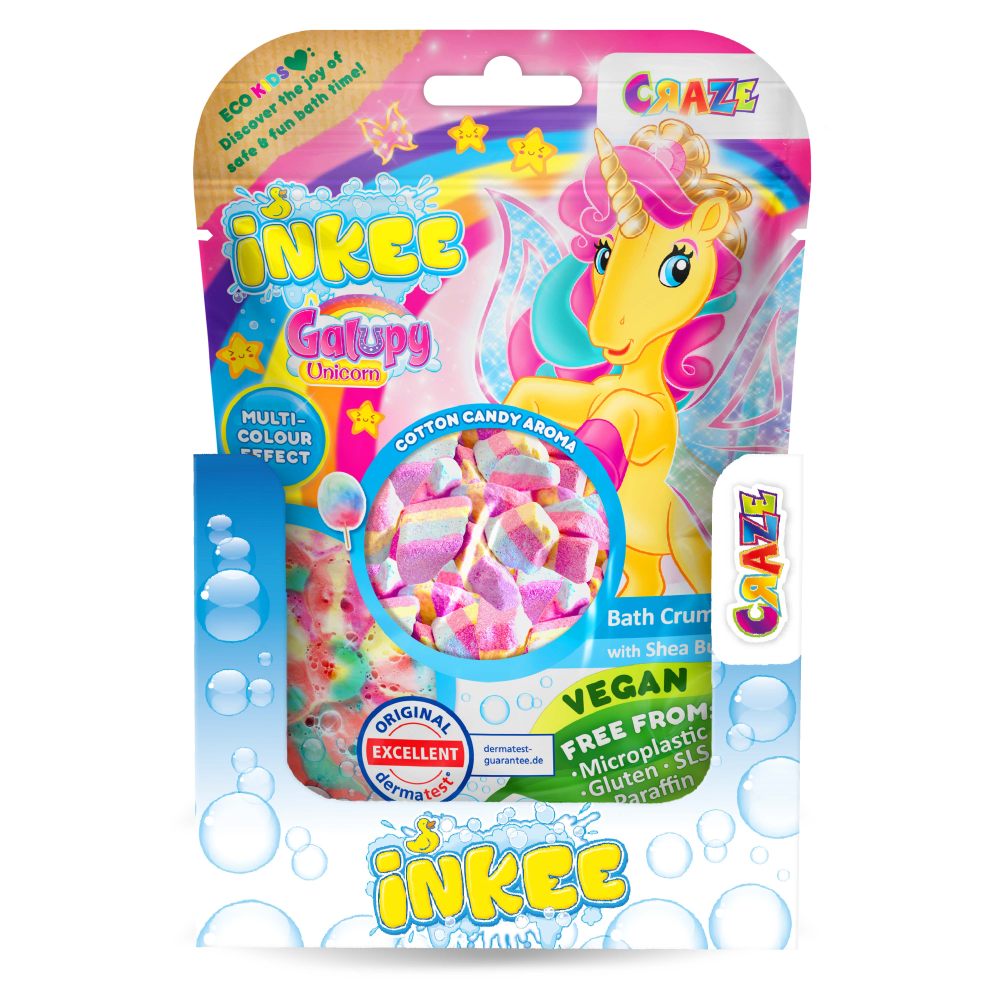 Granule efervescente de baie Craze Inkee unicorn Galupy - 1 | YEO