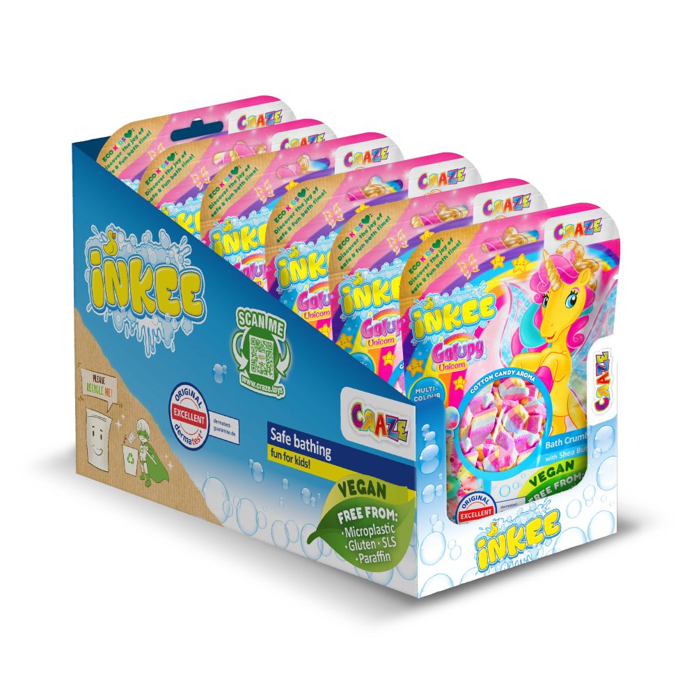 Granule efervescente de baie Craze Inkee unicorn Galupy - 2 | YEO