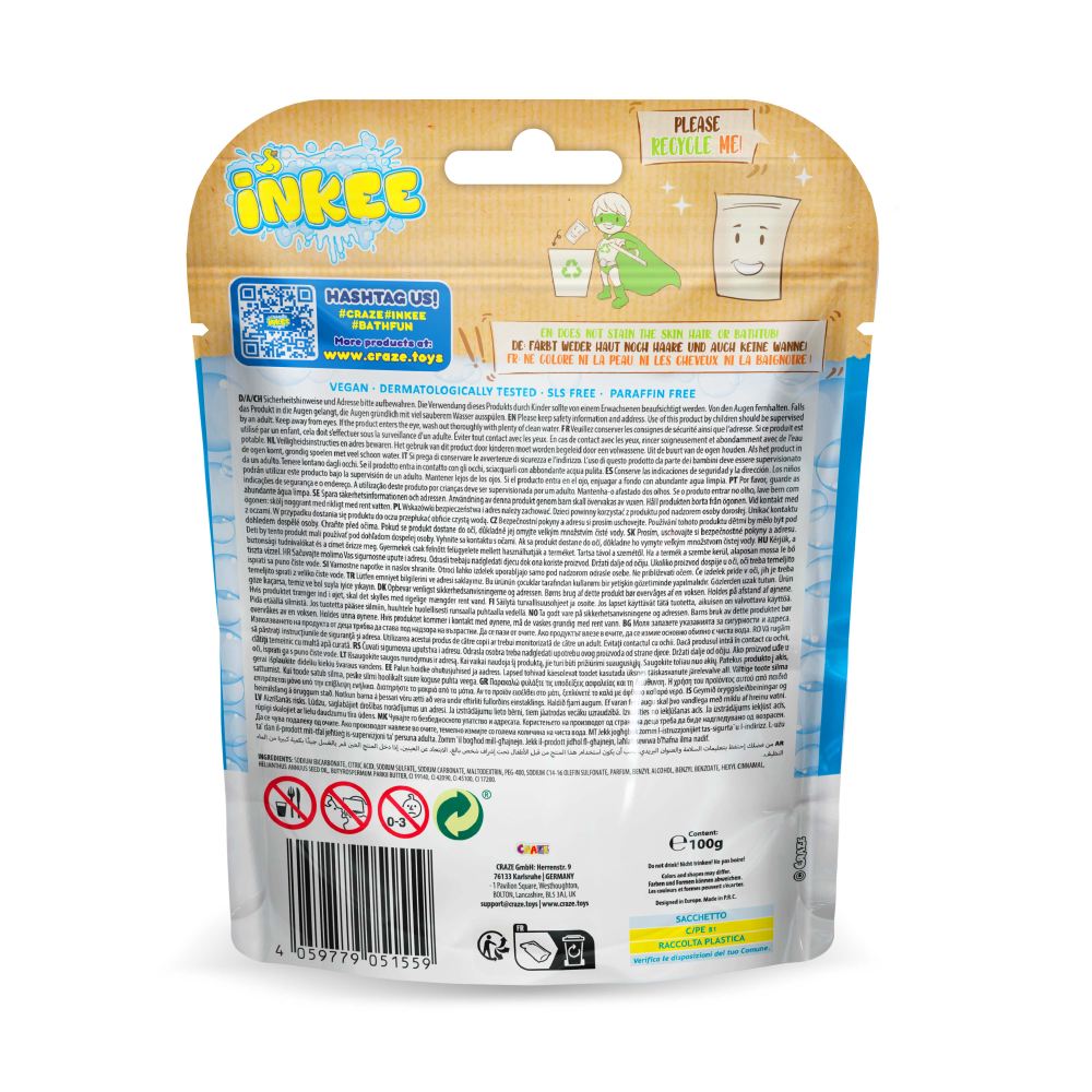Granule efervescente de baie Craze Inkee unicorn Galupy - 3 | YEO