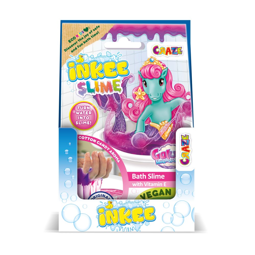 Slime de baie Craze sirena Galupy cu vitamina E si culoare schimbatoare de la roz la mov - 1 | YEO