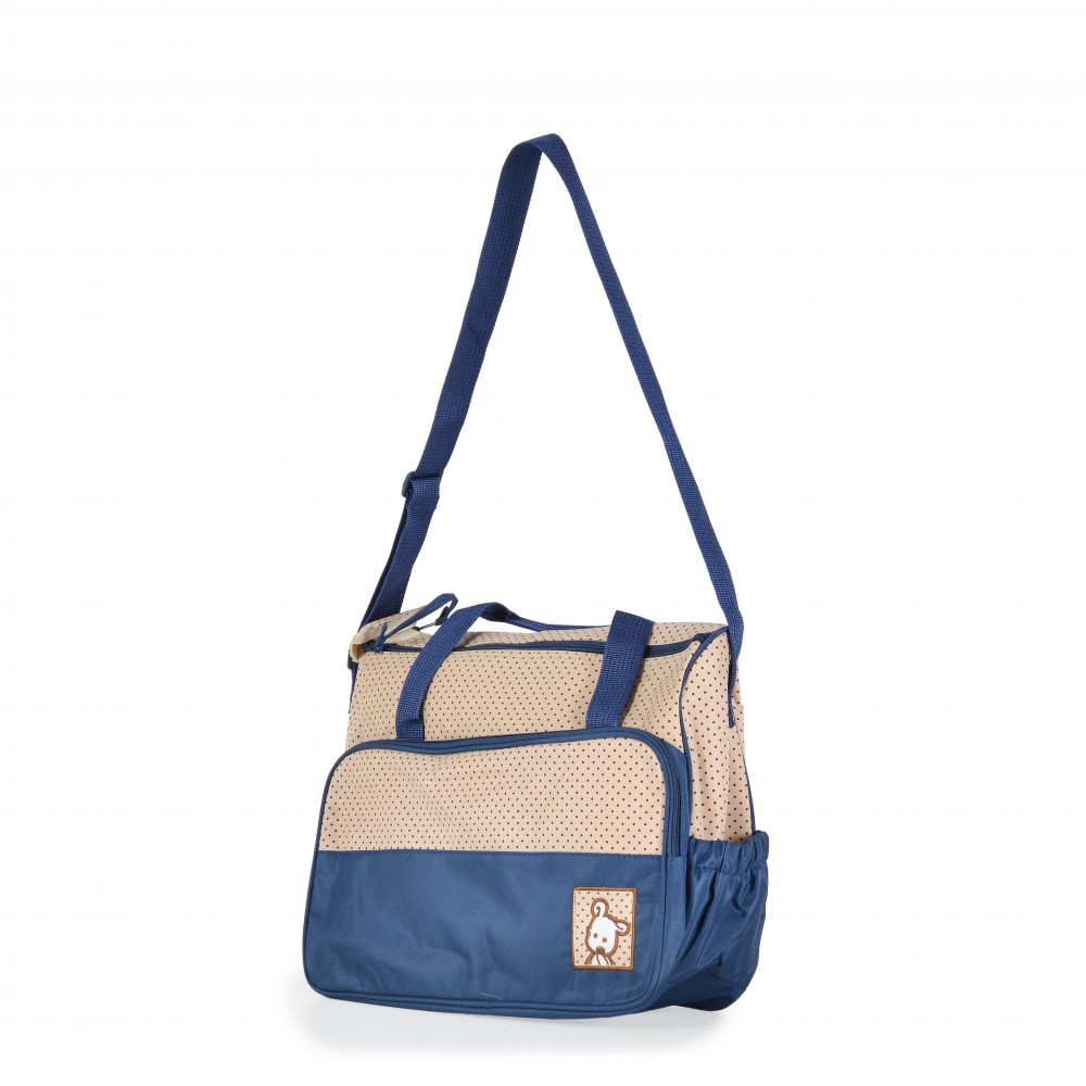 Set 5 piese cu Geanta multifunctionala pentru mamici Cangaroo Mama Bag Stella Navy compartimente practice,cu maner reglabil,husa termoizolanta pentru biberon,salteluta, gentuta suzete si geanta scutece - 2 | YEO