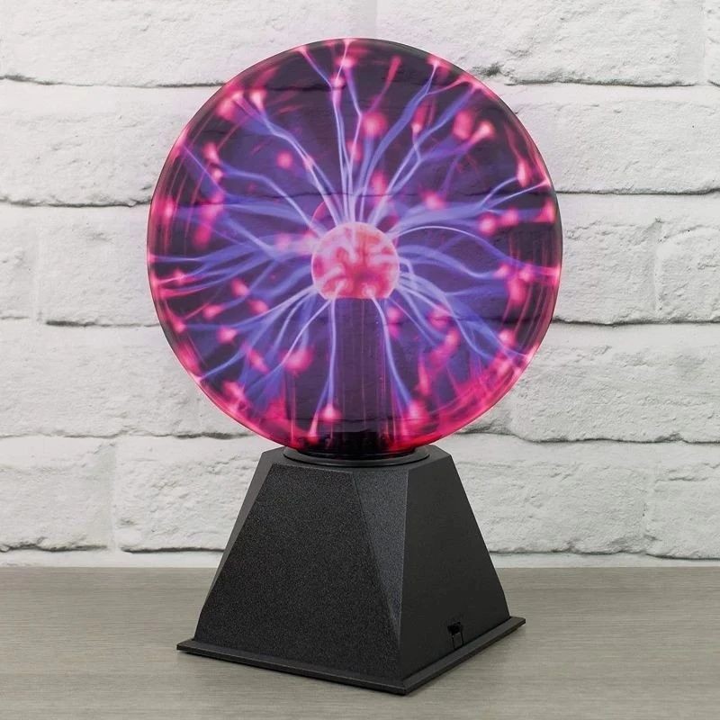 Glob luminos cu plasma, senzor atingere, efect fulger, diametru 10 cm - 2