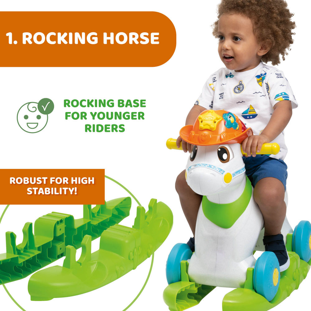 Jucarie evolutiva Chicco 3 in 1 calutul Baby Rodeo si prietenii - 1 | YEO