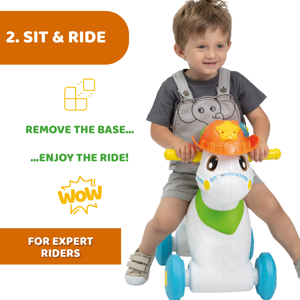 Jucarie evolutiva Chicco 3 in 1 calutul Baby Rodeo si prietenii - 2 | YEO